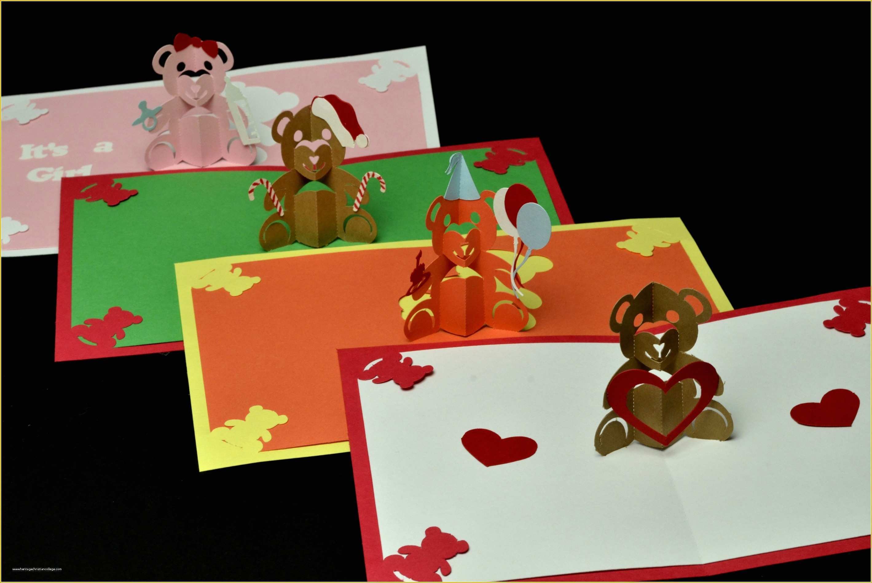 Pop Up Card Templates Free Download Of Teddy Bear Love Pop Up Card Template Design Teddy Bear Pop