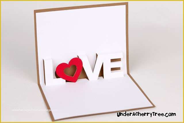 Pop Up Card Templates Free Download Of Under A Cherry Tree Love A Pop Up Card Free