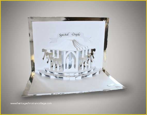 Pop Up Card Templates Free Download Of Wedding Celebration Pop Up Card Template