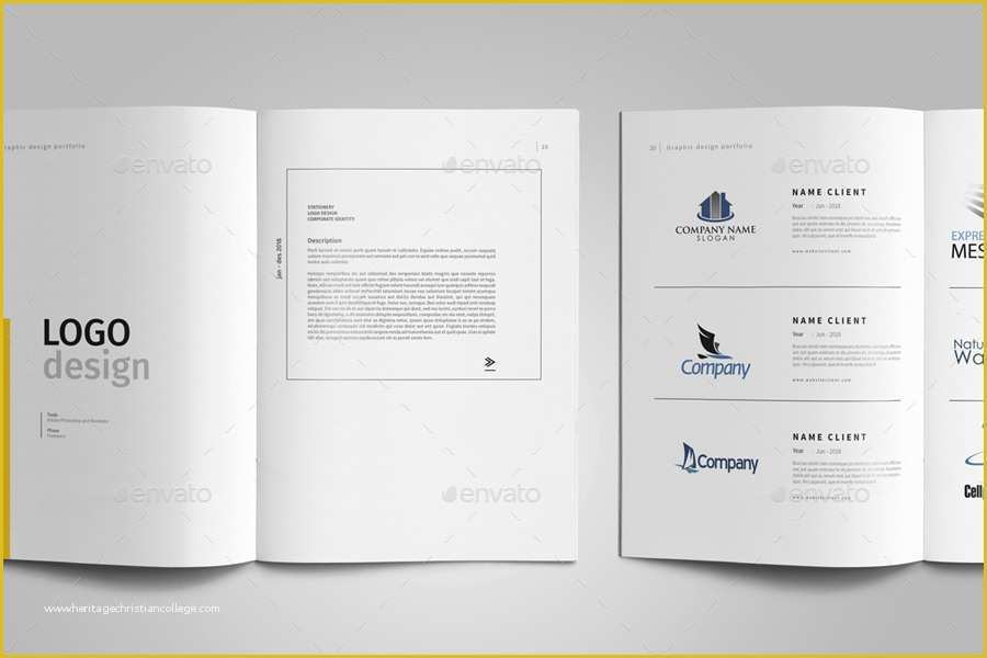Portfolio Book Template Free Of Graphic Design Portfolio Template by Adekfotografia