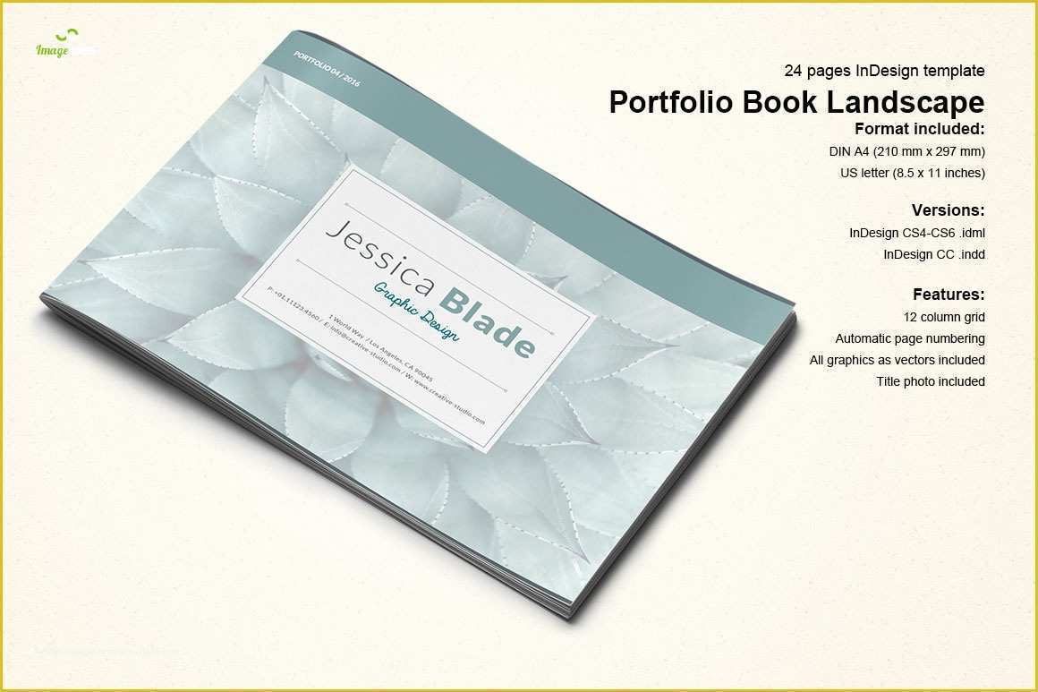 Portfolio Book Template Free Of Horizontal Portfolio Book Brochure Templates On Creative