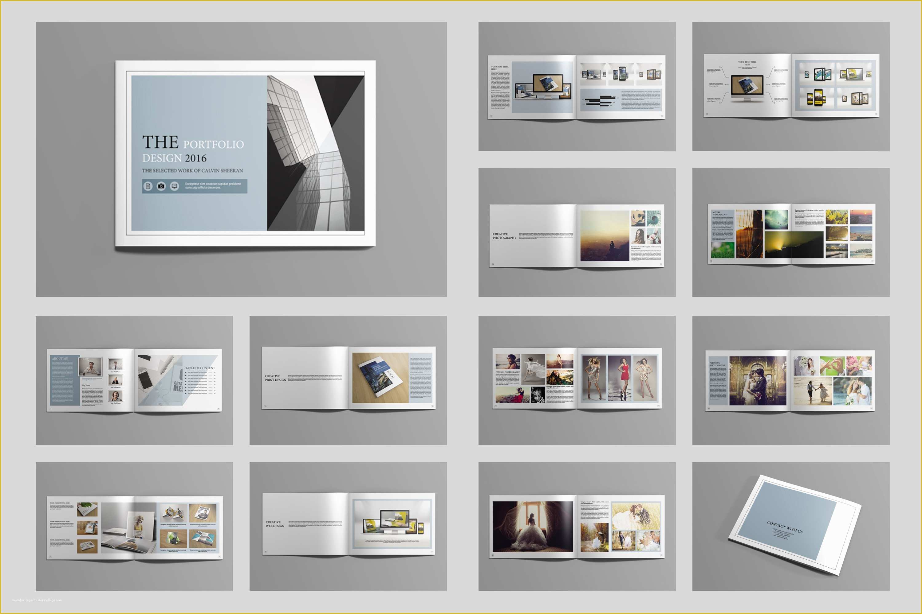 Portfolio Book Template Free Of Indesign Portfolio Brochure V419 Brochure Templates On