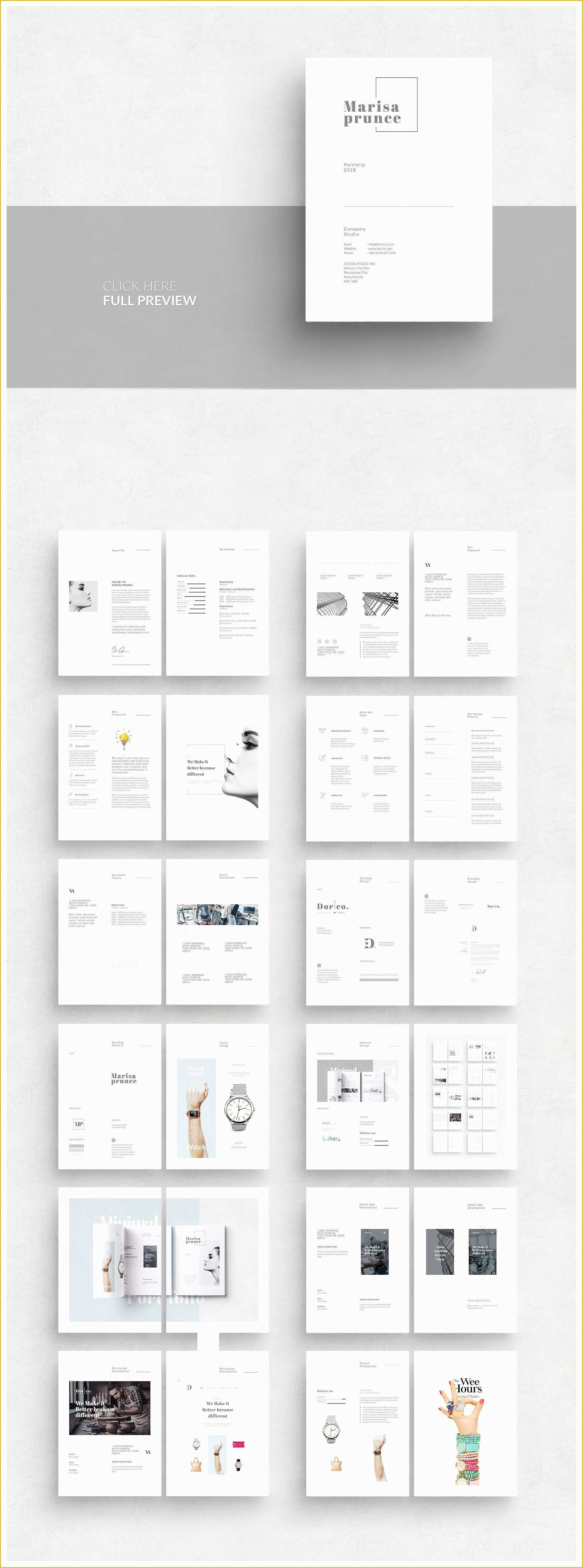 46 Portfolio Book Template Free