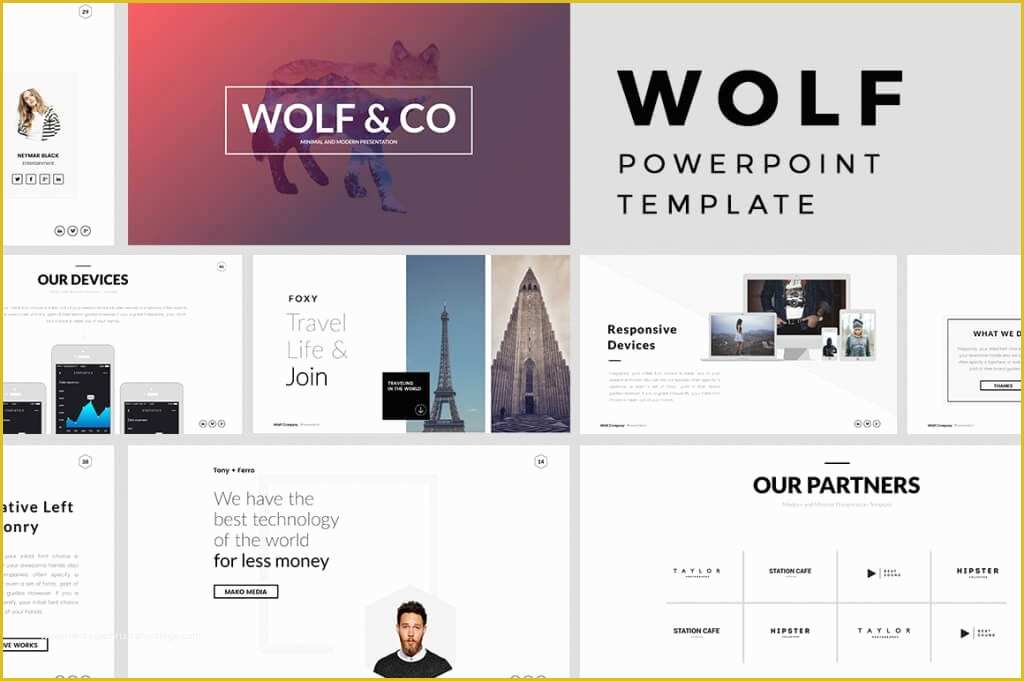 Portfolio Presentation Template Free Of 30 Best Minimal Powerpoint Templates 2019