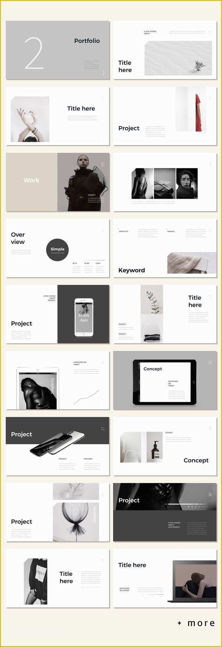 Portfolio Presentation Template Free Of Awesome Simple Portfolio Presentation Template Minimal