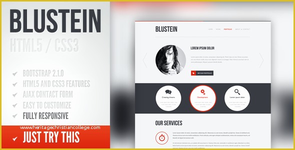 Portfolio Presentation Template Free Of Blustein Responsive HTML5 Portfolio Template by Pxm