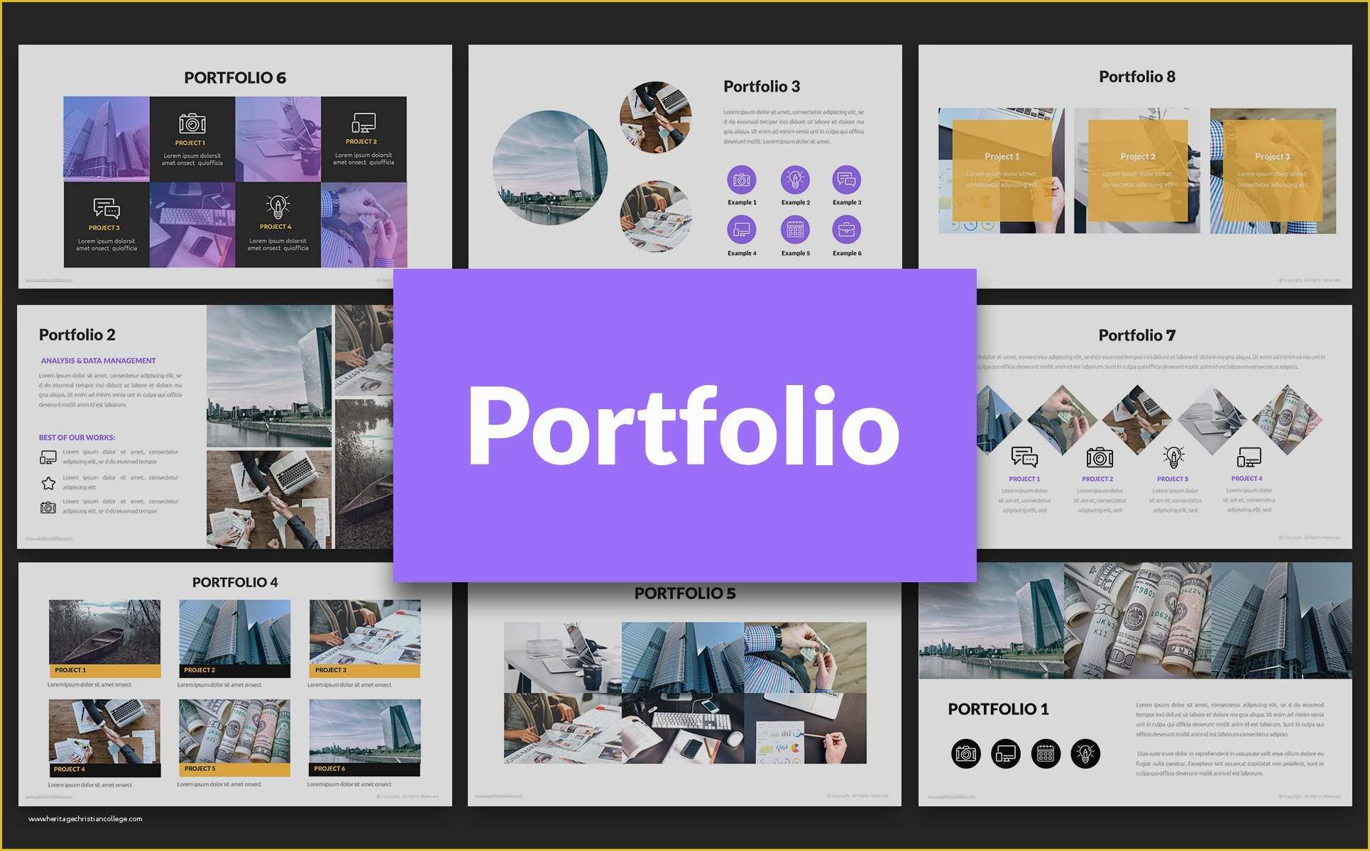 Portfolio Presentation Template Free Of Free Ppt Templates For 