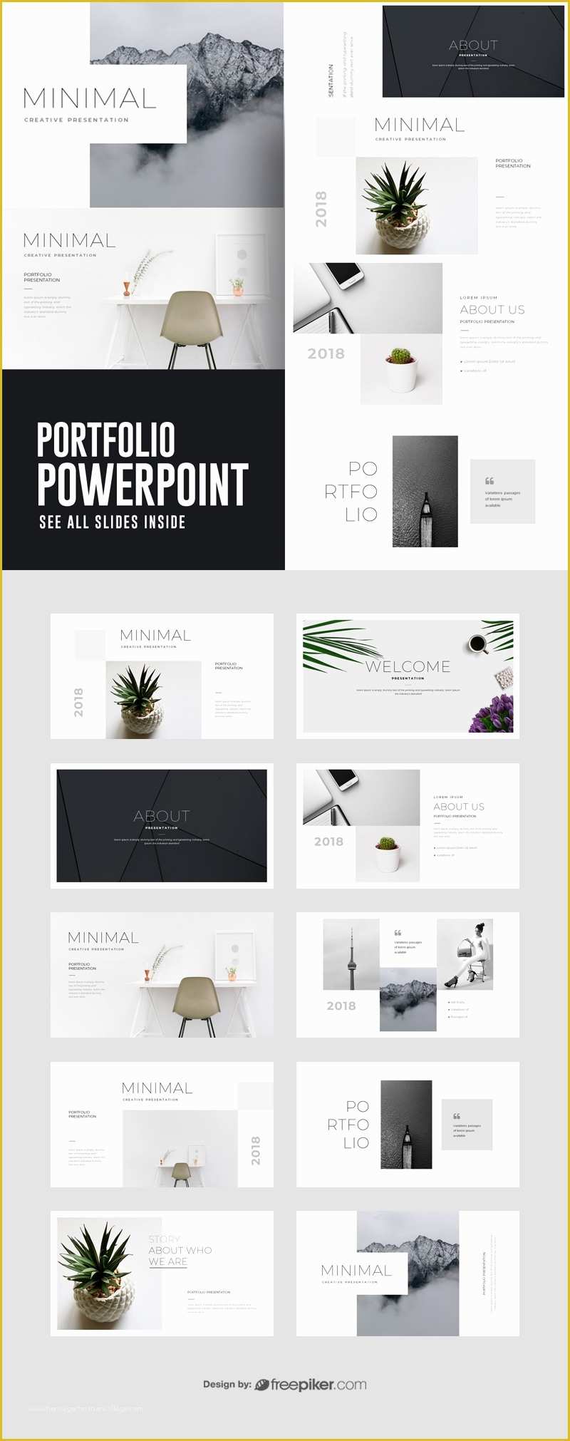 Portfolio Presentation Template Free Of Freepiker