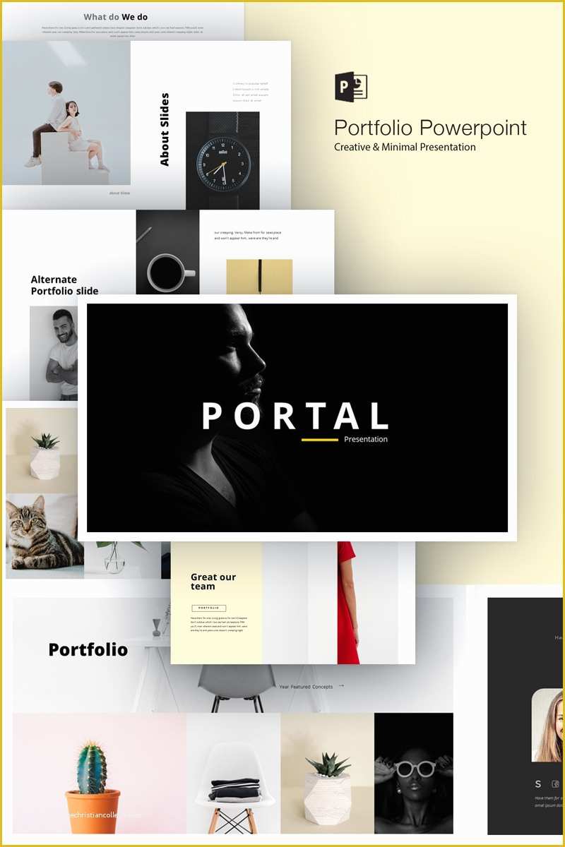 Portfolio Presentation Template Free Of Portfolio Powerpoint Template