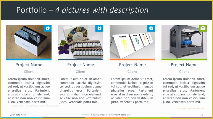 Portfolio Presentation Template Free Of Större Multipurpose Powerpoint Template
