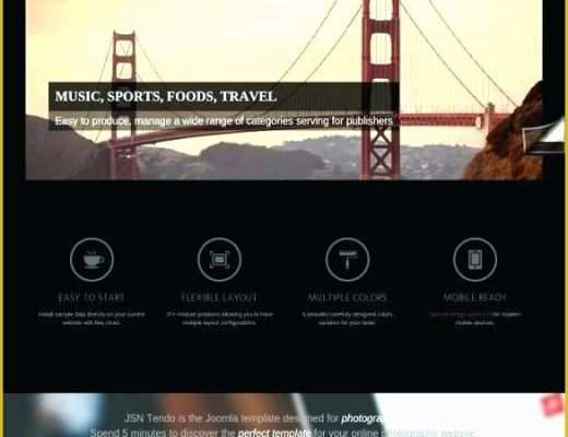 Portfolio Templates Free Download Of Joomla Photography Template Free