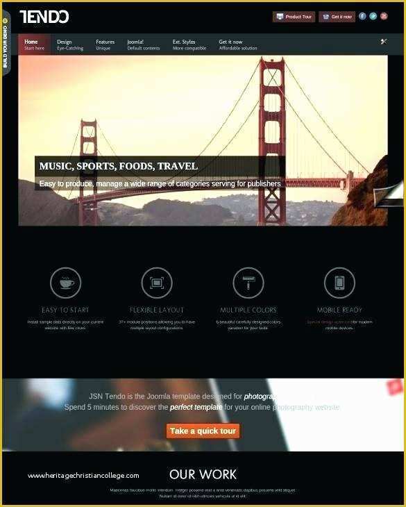 Portfolio Templates Free Download Of Joomla Photography Template Free