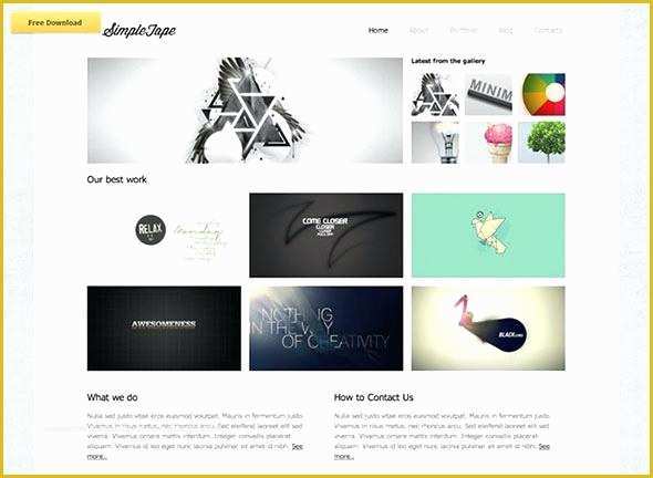 Portfolio Templates Free Download Of Simple Portfolio Website Templates Free Free