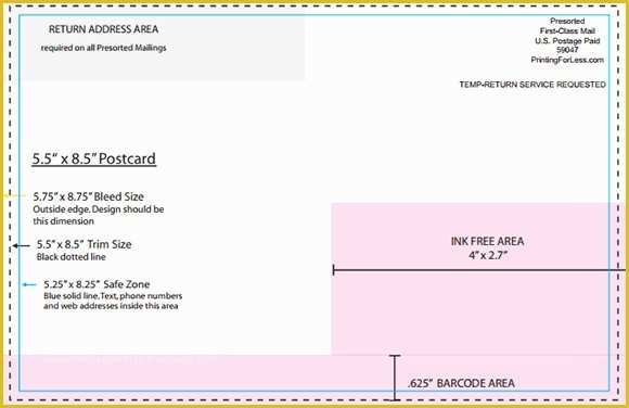 Postcard Printing Template Free Of 26 Printable Postcard Templates