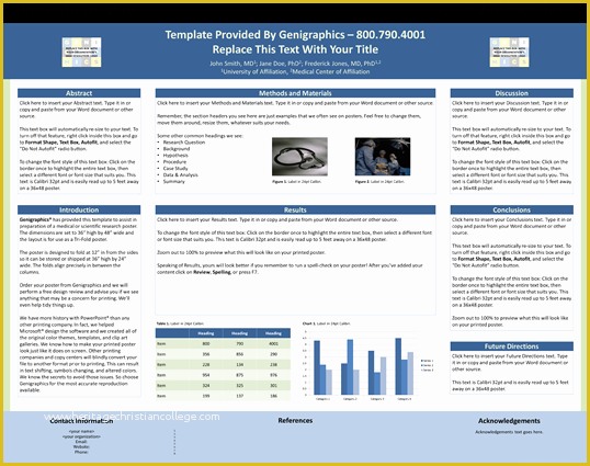 Poster Presentation Template Free Download Of Free Powerpoint Research Poster Templates