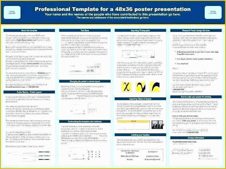 Poster Presentation Template Free Download Of Scientific Poster Template Free