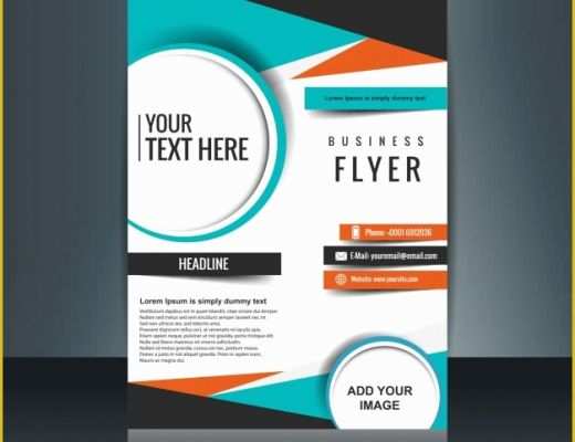 Poster Template Free Download Of Business Flyer Template with Geometric Shapes