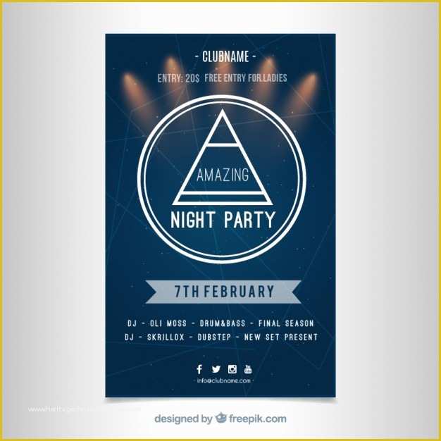 Poster Template Free Download Of Modern Party Poster Template Free Vectors