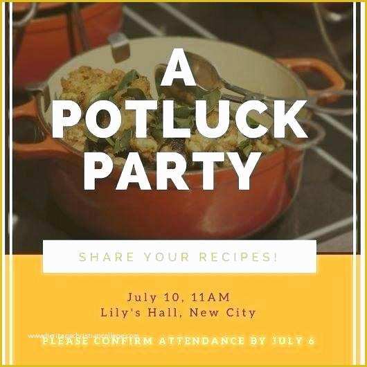 Potluck Flyer Template Free Of Beaufiful Potluck Flyer Template Gallery