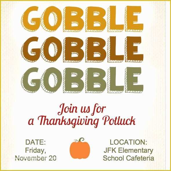 Potluck Flyer Template Free Of Hosting A Holiday Potluck Dinner Get Our Free