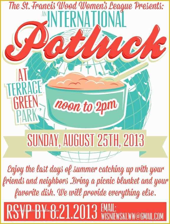 Potluck Flyer Template