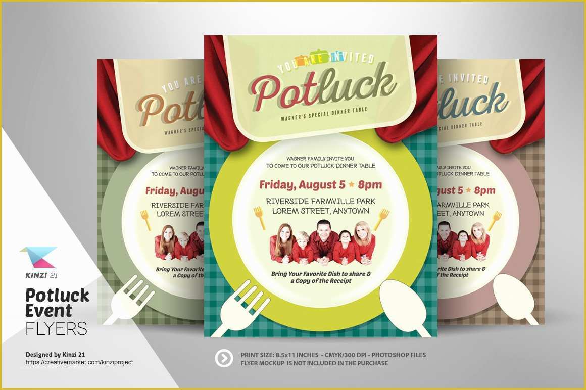 Potluck Flyer Template Free Of Potluck event Flyer Template Flyer Templates On Creative