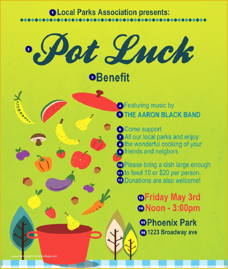 Potluck Flyer Template Free Of Potluck Flyer Template Free Printable