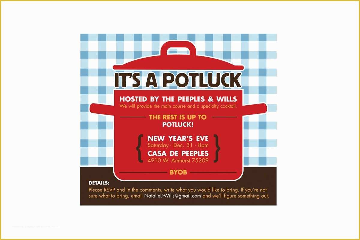 Potluck Flyer Template Free Of Potluck Invitation Template Free 2016