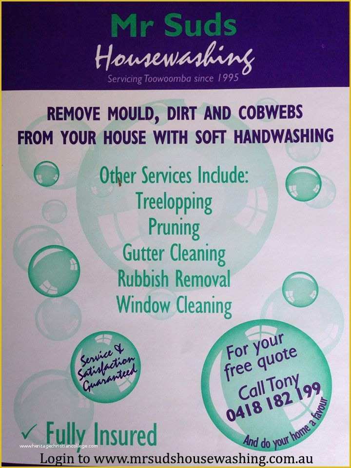 Power Washing Flyer Templates Free Of House Washing Roof Cleaning