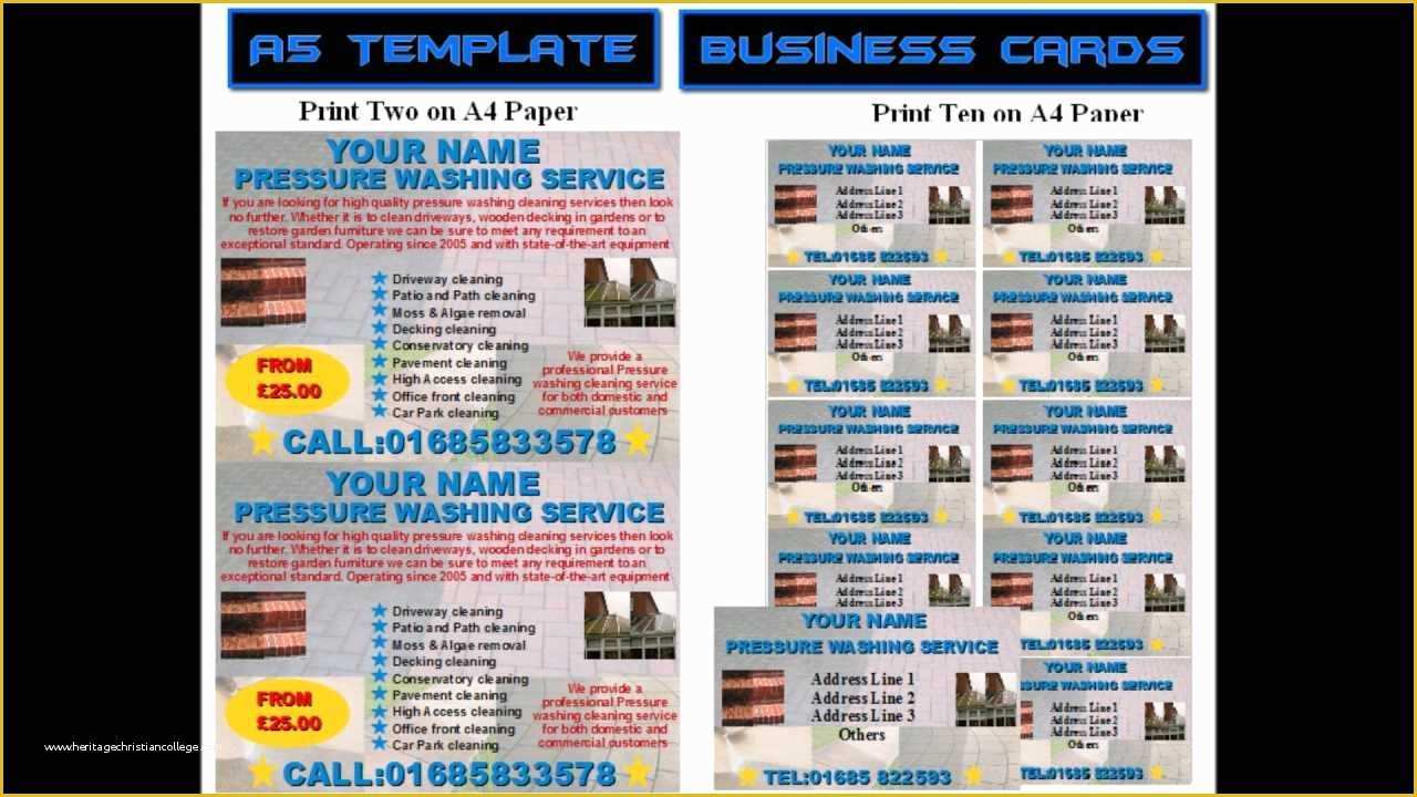 Power Washing Flyer Templates Free Of Pressure Washing Flyers