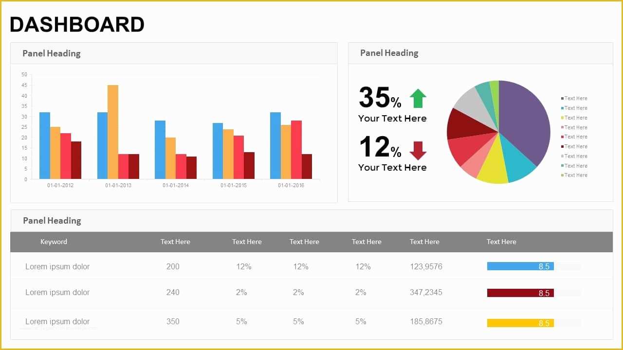 Powerpoint Dashboard Template Free Of Dashboard Powerpoint Templates and Keynote Template