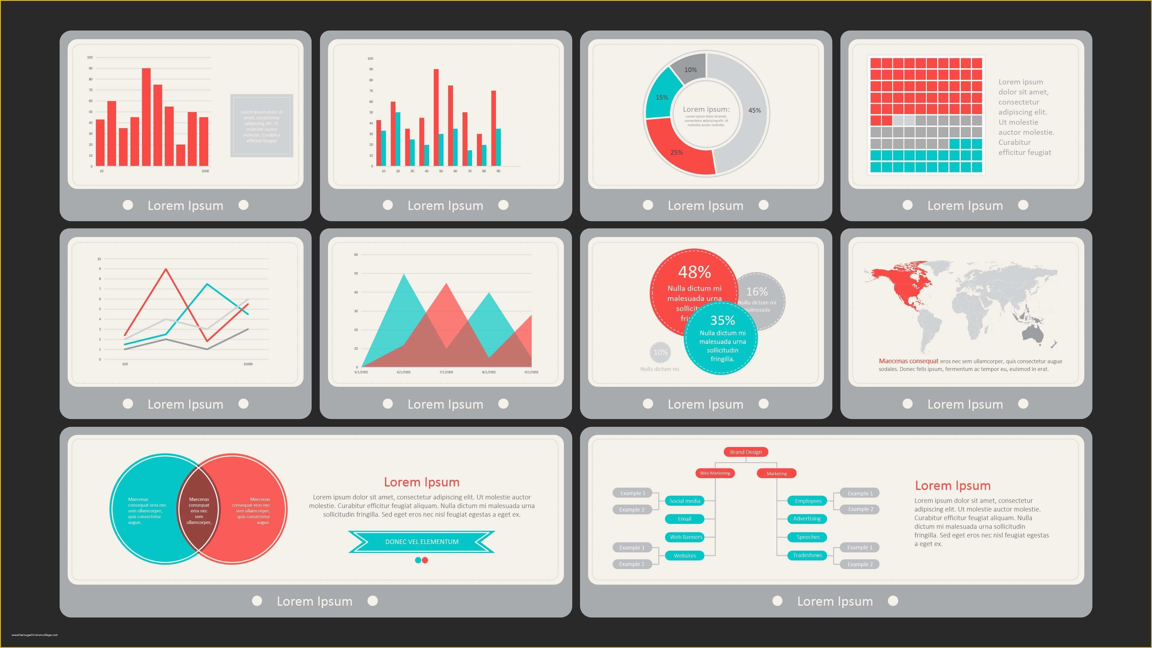 Powerpoint Dashboard Template Free Of Flat Vintage Powerpoint Dashboard Slidemodel