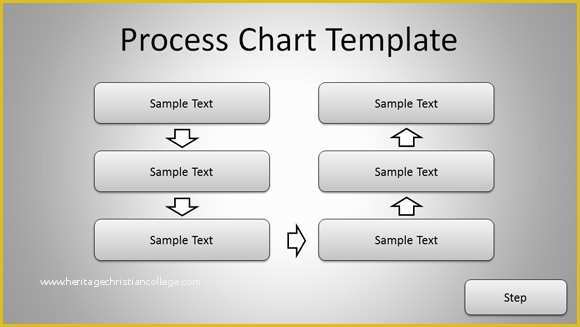 Powerpoint Flowchart Template Free Of Free Simple Process Chart Template for Powerpoint