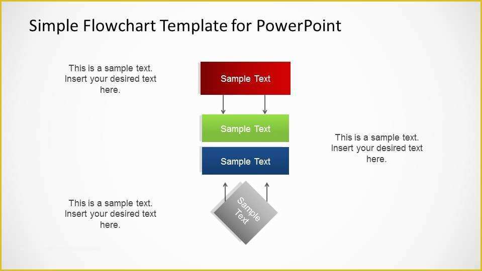 Powerpoint Flowchart Template Free Of Simple Flowchart Template for Powerpoint Slidemodel