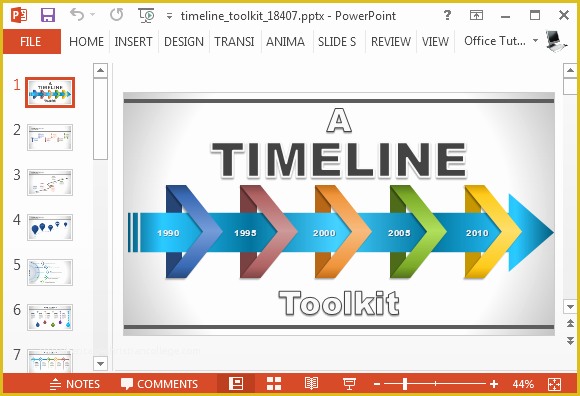 Powerpoint History Timeline Template Free Of Animated Timeline Generator Template for Powerpoint