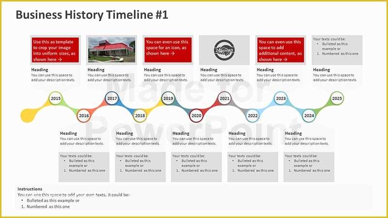 Powerpoint History Timeline Template Free Of Business History Timeline Editable Powerpoint Template