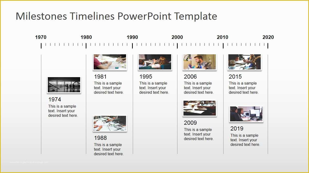 Powerpoint History Timeline Template Free Of Milestones Timeline Powerpoint Template Slidemodel