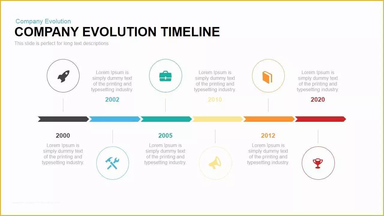 Powerpoint History Timeline Template Free Of Pany Evolution Timeline Powerpoint Template Slidebazaar