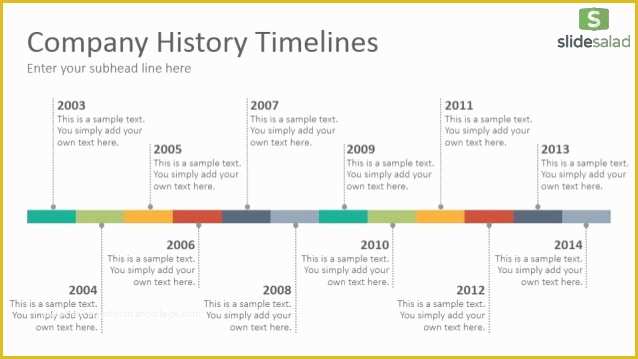 Powerpoint History Timeline Template Free Of Pany History Timelines Diagrams Powerpoint Presentation