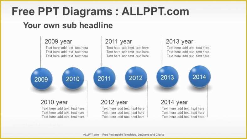 Powerpoint History Timeline Template Free Of Spheres Timeline Ppt Diagrams Download Free