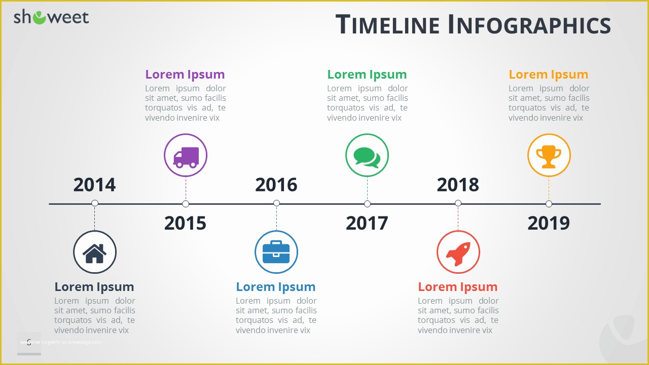 free history timeline powerpoint template