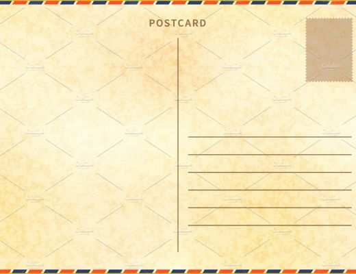 Powerpoint Postcard Template Free Of Retro Blank Postcard Template Illustrations Creative