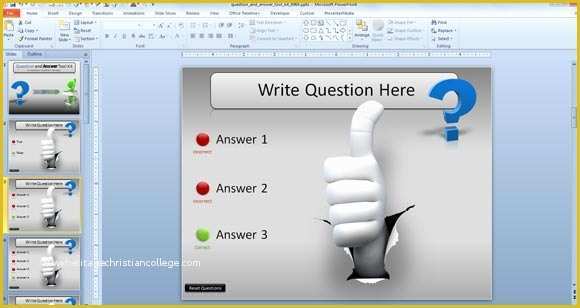 Powerpoint Quiz Template Free Download Of Awesome Questions & Answers Powerpoint Templates