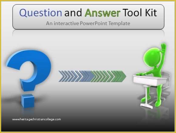 Powerpoint Quiz Template Free Download Of Question and Answer toolkit Template for Powerpoint