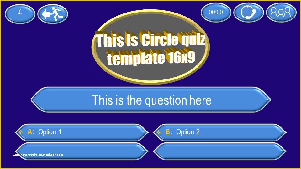 Powerpoint Quiz Template Free Download Of Quiz Template Circle