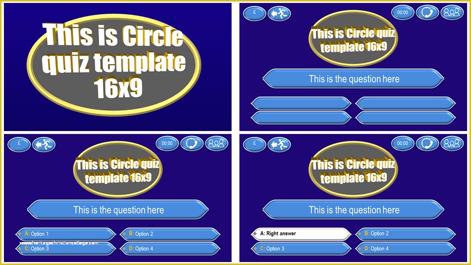 Powerpoint Quiz Template Free Download Of Quiz Template Circle