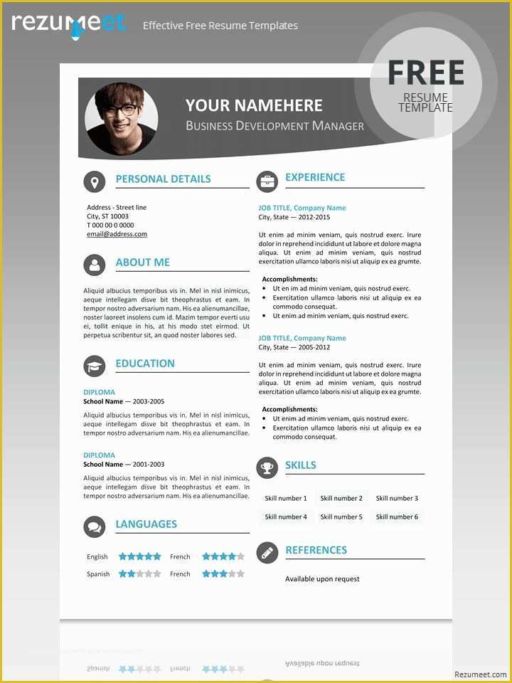 Powerpoint Resume Template Free Download Of 10 Best Resume Cv for Powerpoint Images On Pinterest