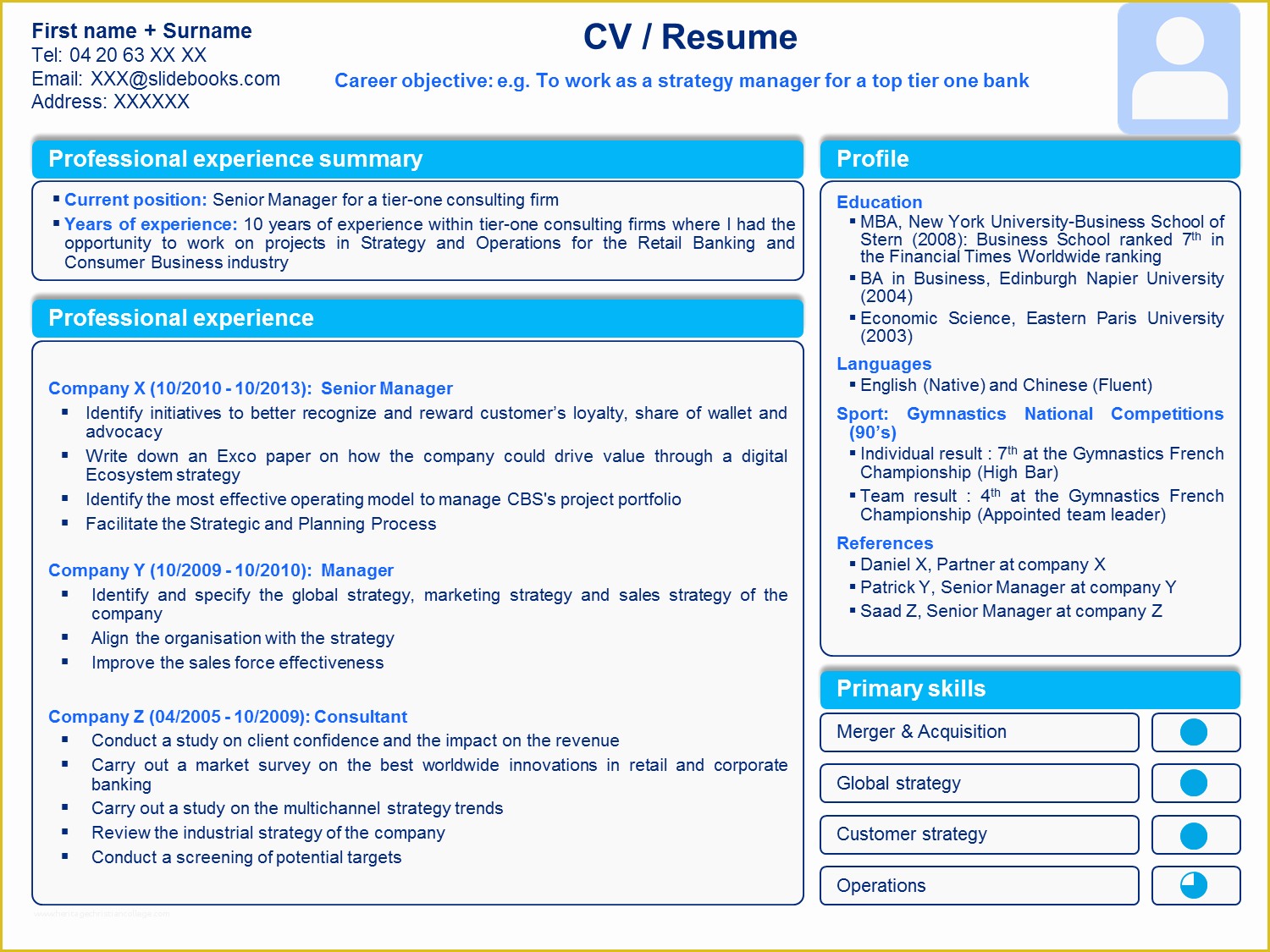 Powerpoint Resume Template Free Download Of Download Professional Cv & Resume Templates In Word