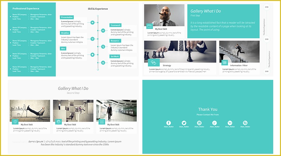 Powerpoint Resume Template Free Download Of Free Download Personal Resume Cv Portfolio On Behance