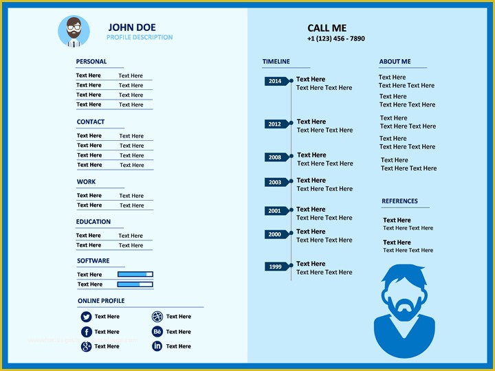 Powerpoint Resume Template Free Download Of Professional Resume Powerpoint Template